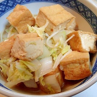 すき焼き風　❤白菜＆エノキ＆揚げ豆腐の炒め煮❤